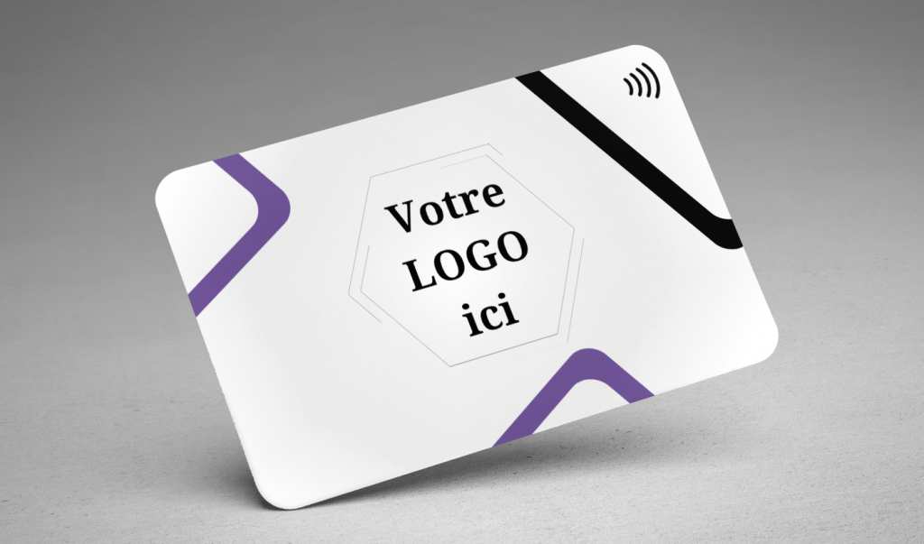 Visicard - PVC - BLANC